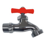 Llave Terminal Jardin Cromada